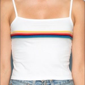 🦋BRANDY MELVILLE RAINBOW STRIPE TANK🦋
